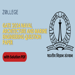 GATE 2024 Naval Architecture and Marine Engineering Question Paper Download Question Paper PDF with Solutions